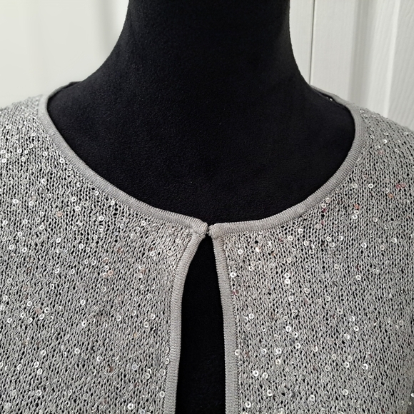 Alfani Women's Sequin Cardigan  Size M - Picture 2 of 7